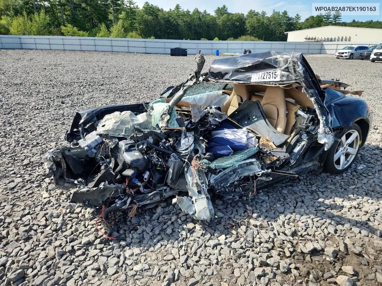 2014 Porsche Cayman S VIN: WP0AB2A87EK190163 Lot: 71727515