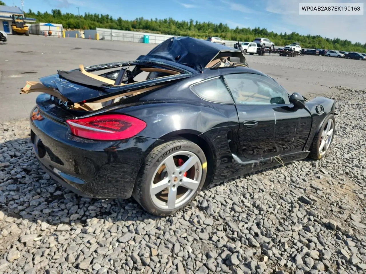 2014 Porsche Cayman S VIN: WP0AB2A87EK190163 Lot: 71727515