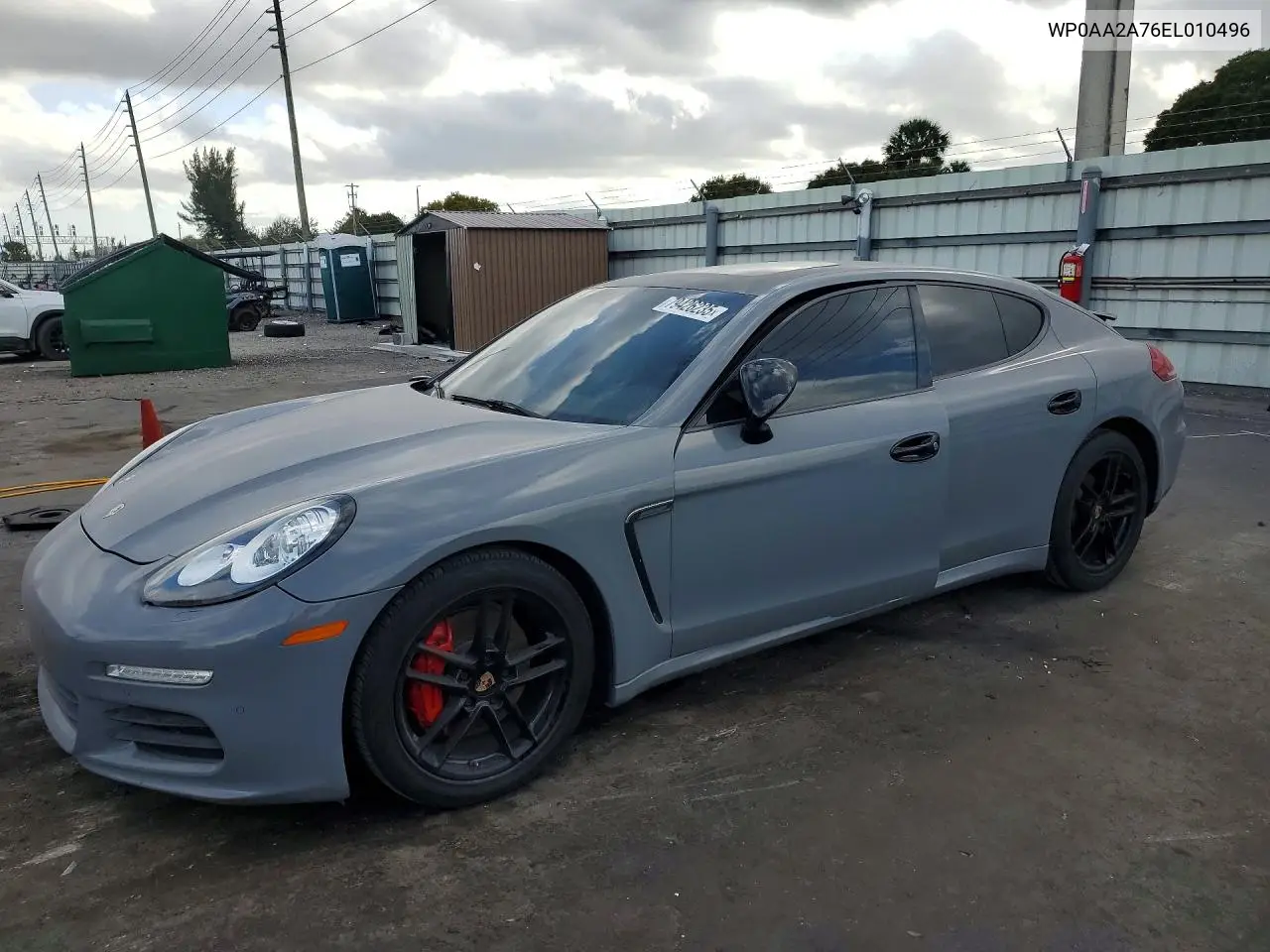 2014 Porsche Panamera 2 VIN: WP0AA2A76EL010496 Lot: 79426235