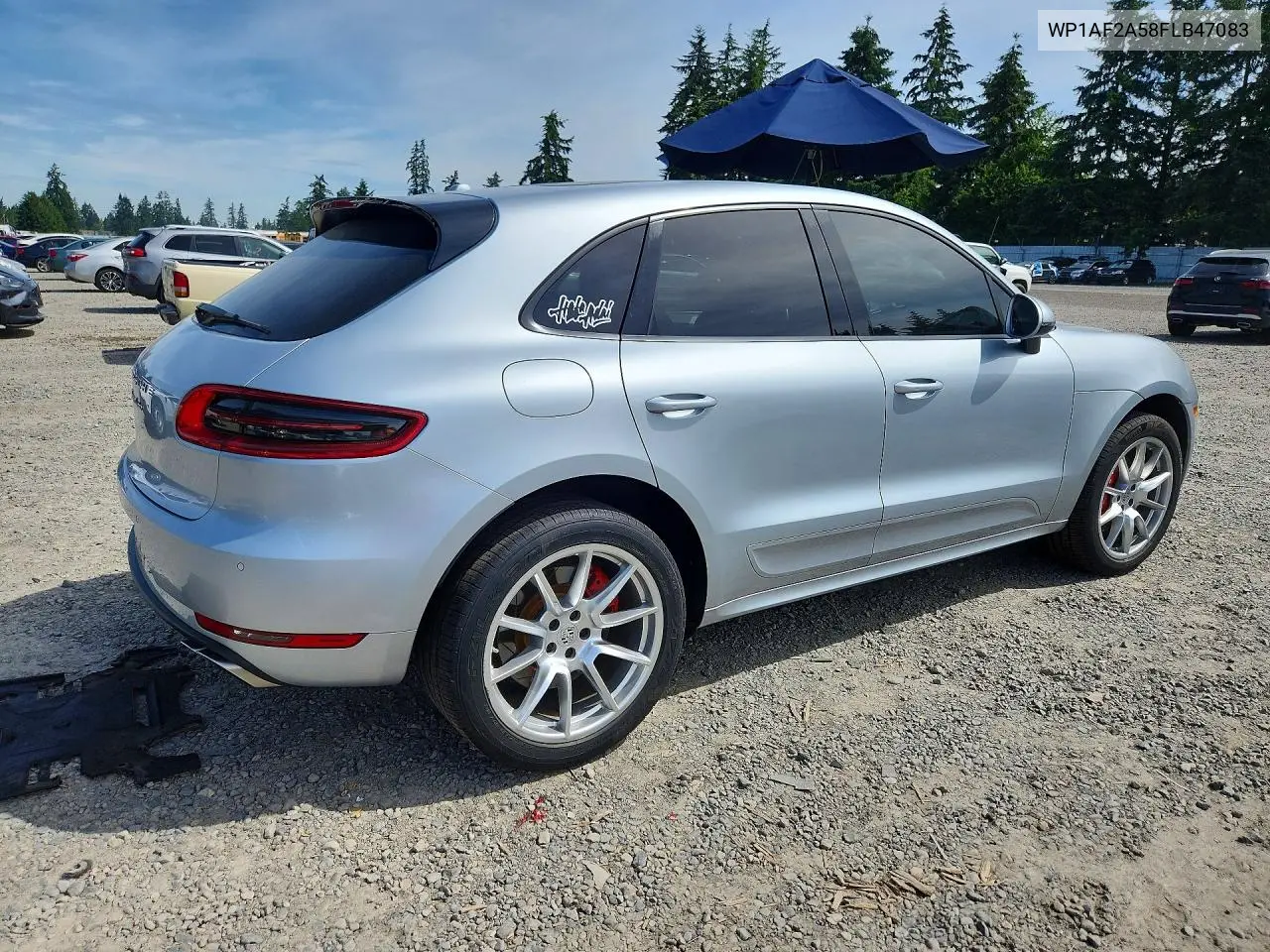 2015 Porsche Macan Turbo VIN: WP1AF2A58FLB47083 Lot: 57259196