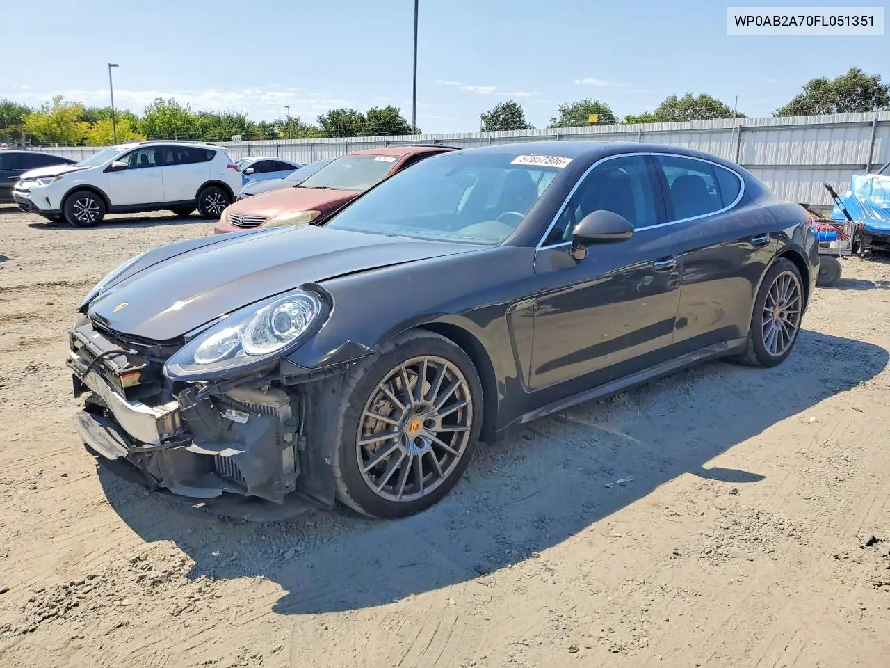2015 Porsche Panamera S VIN: WP0AB2A70FL051351 Lot: 57857306
