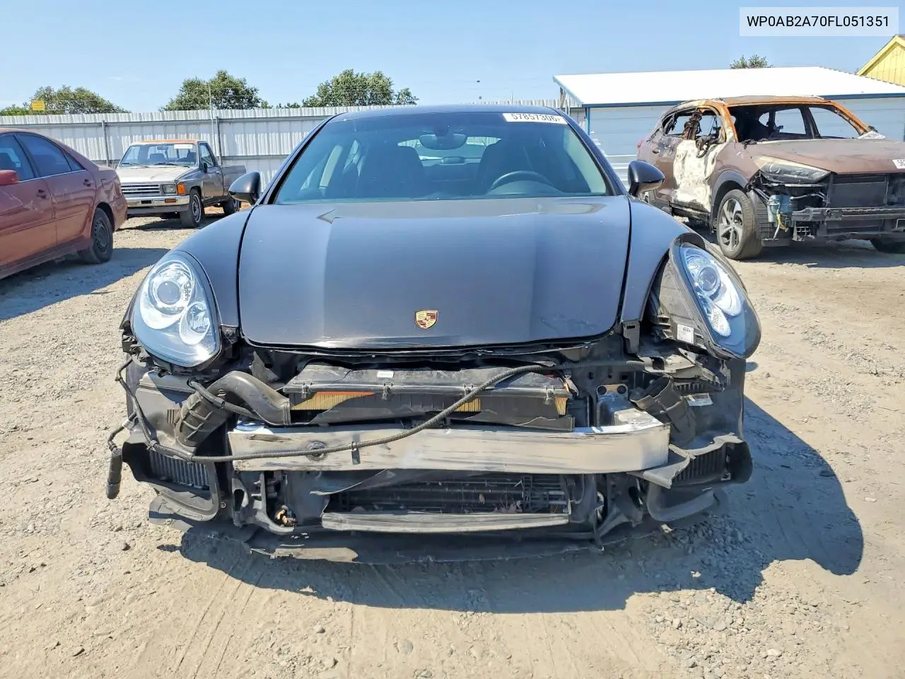 2015 Porsche Panamera S VIN: WP0AB2A70FL051351 Lot: 57857306