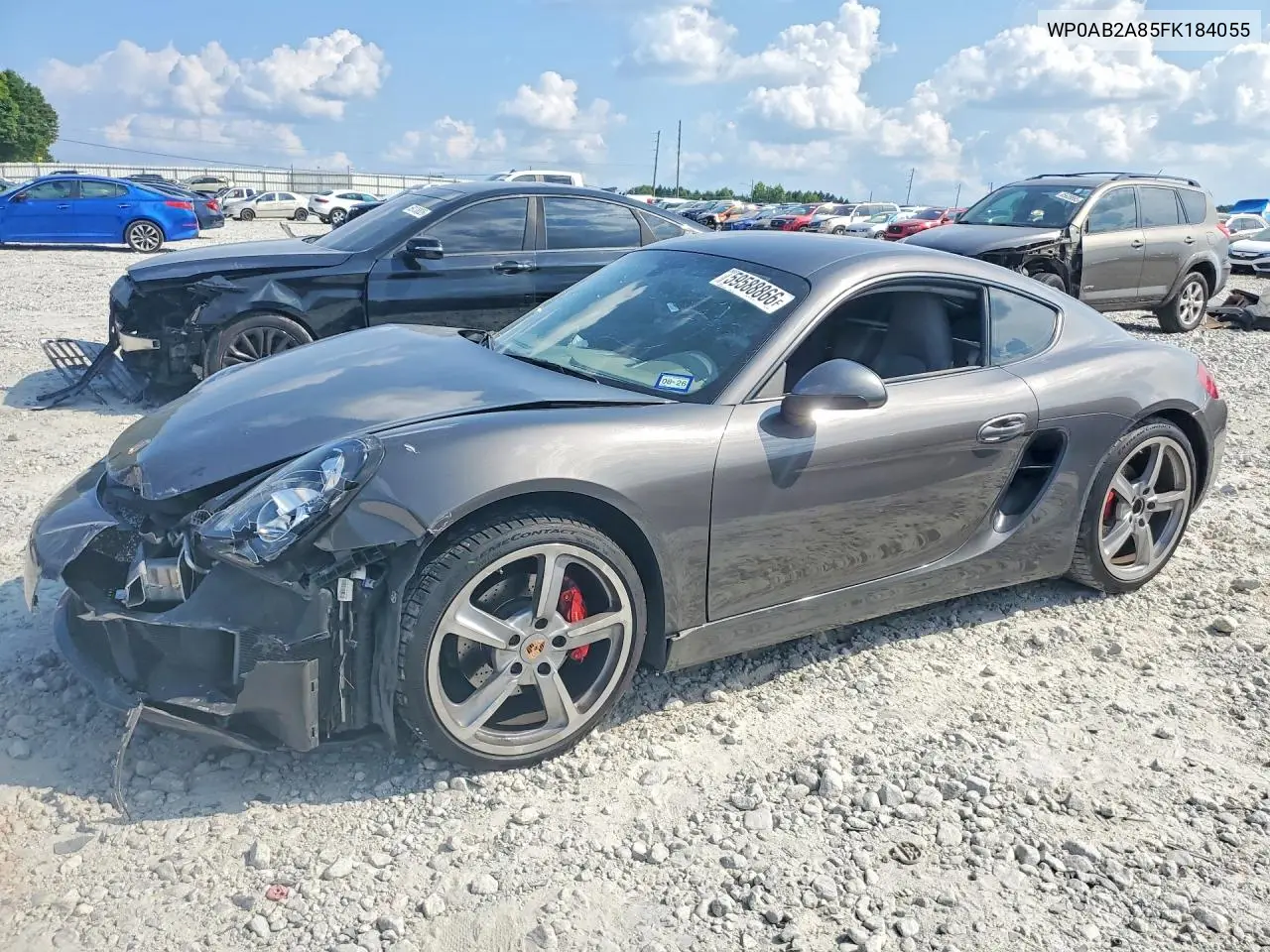 2015 Porsche Cayman S VIN: WP0AB2A85FK184055 Lot: 59588866