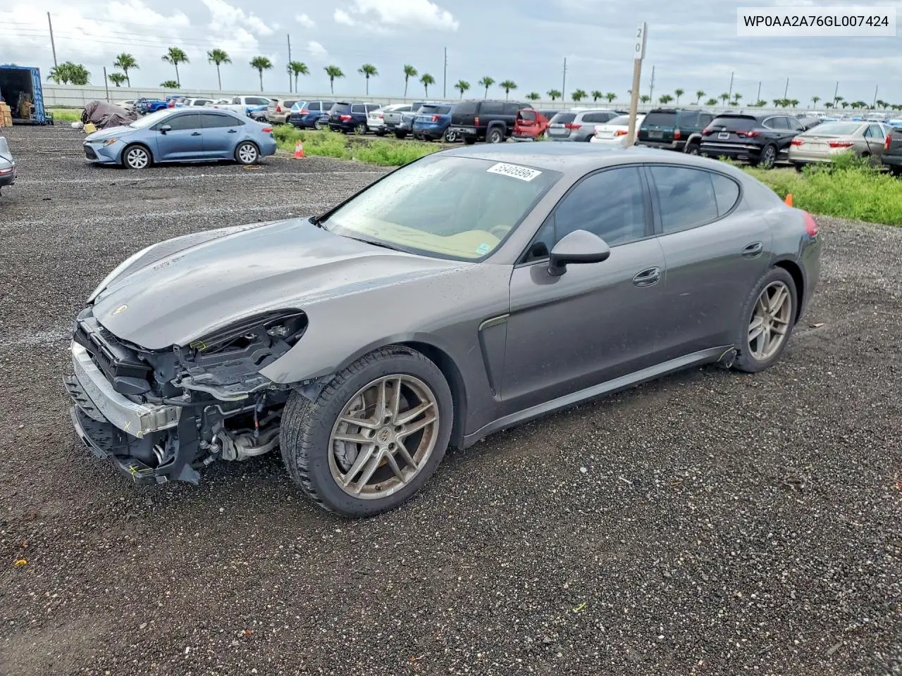 2016 Porsche Panamera 2 VIN: WP0AA2A76GL007424 Lot: 55405996