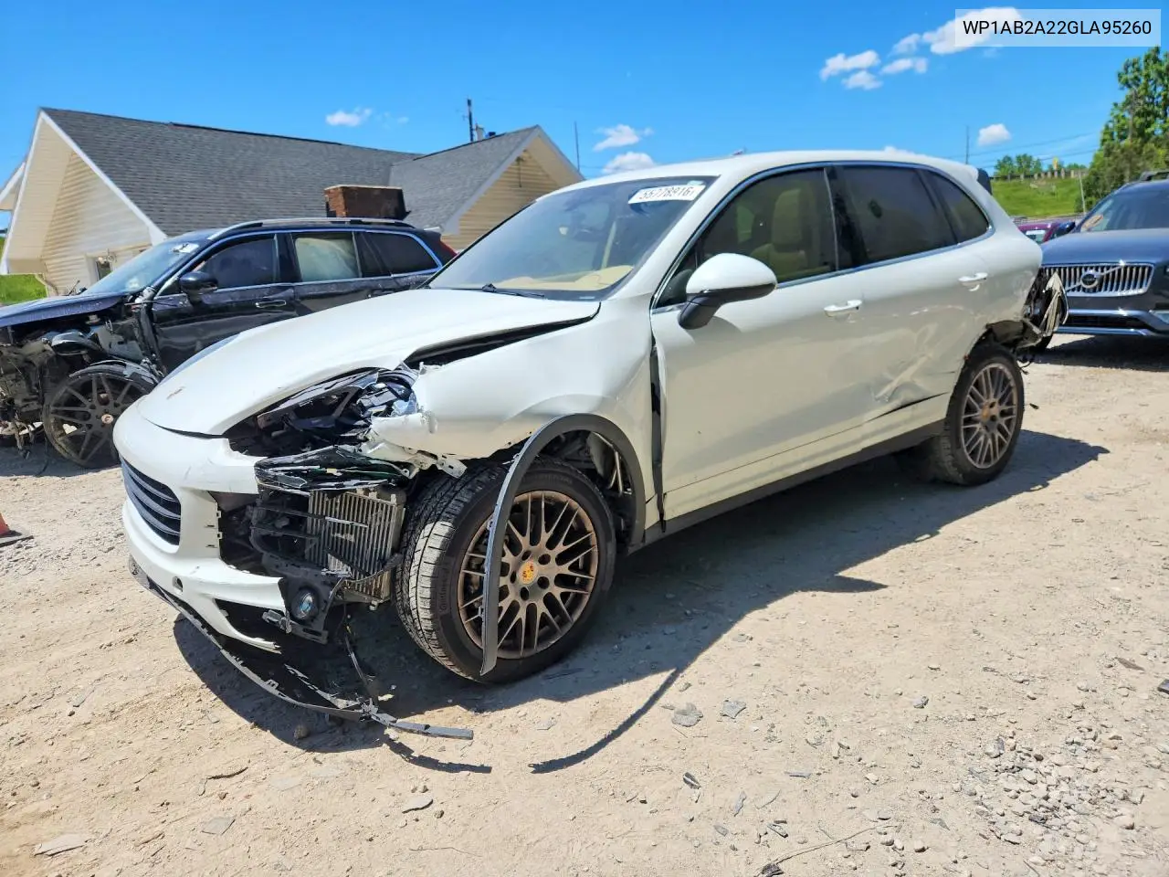 2016 Porsche Cayenne S VIN: WP1AB2A22GLA95260 Lot: 55778916