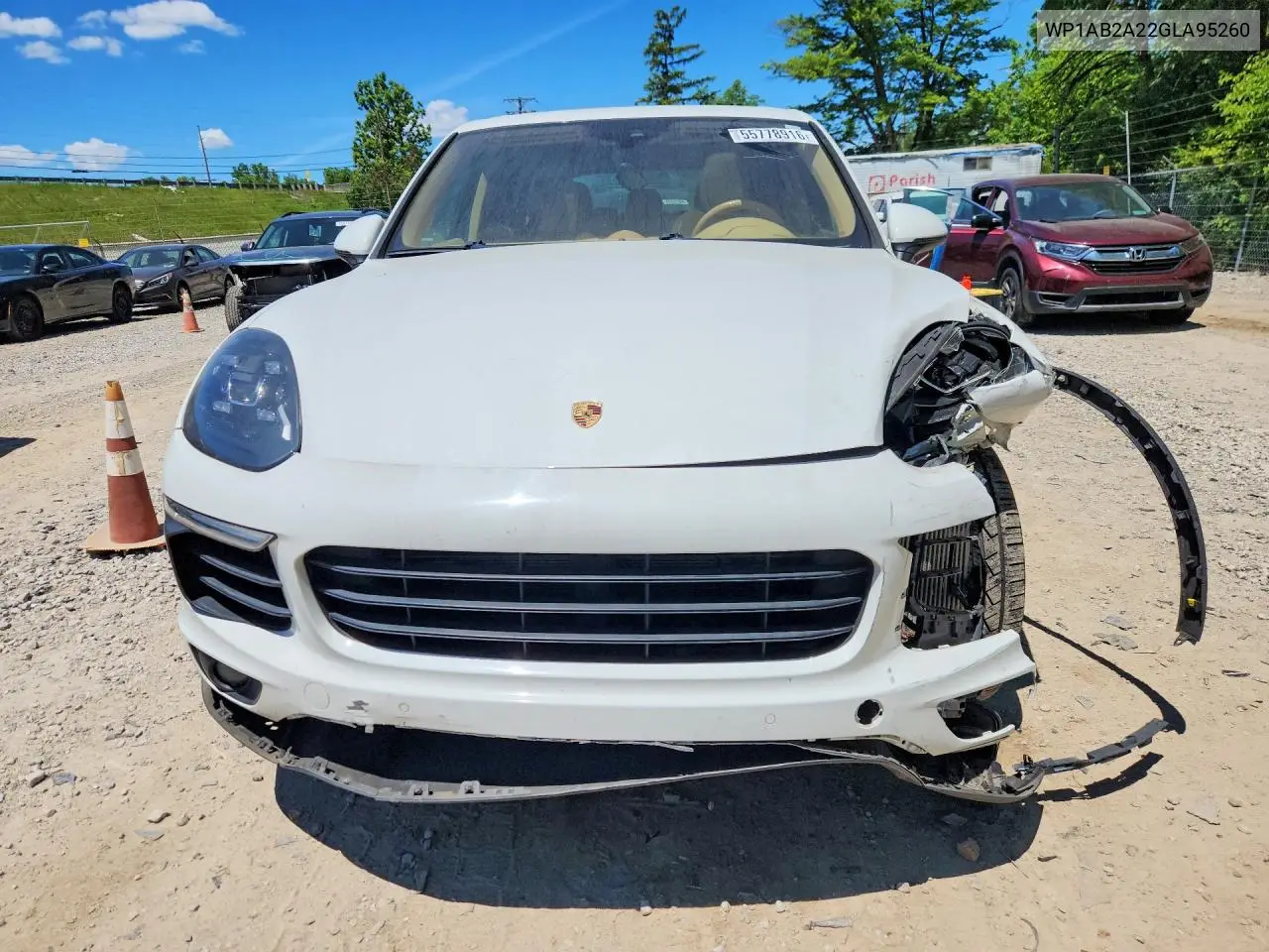 2016 Porsche Cayenne S VIN: WP1AB2A22GLA95260 Lot: 55778916