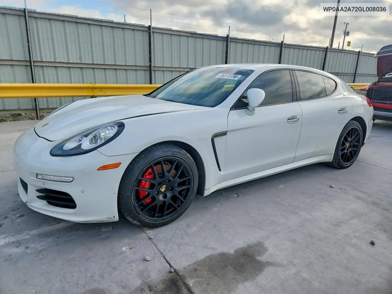2016 Porsche Panamera 2 VIN: WP0AA2A72GL008036 Lot: 56078736