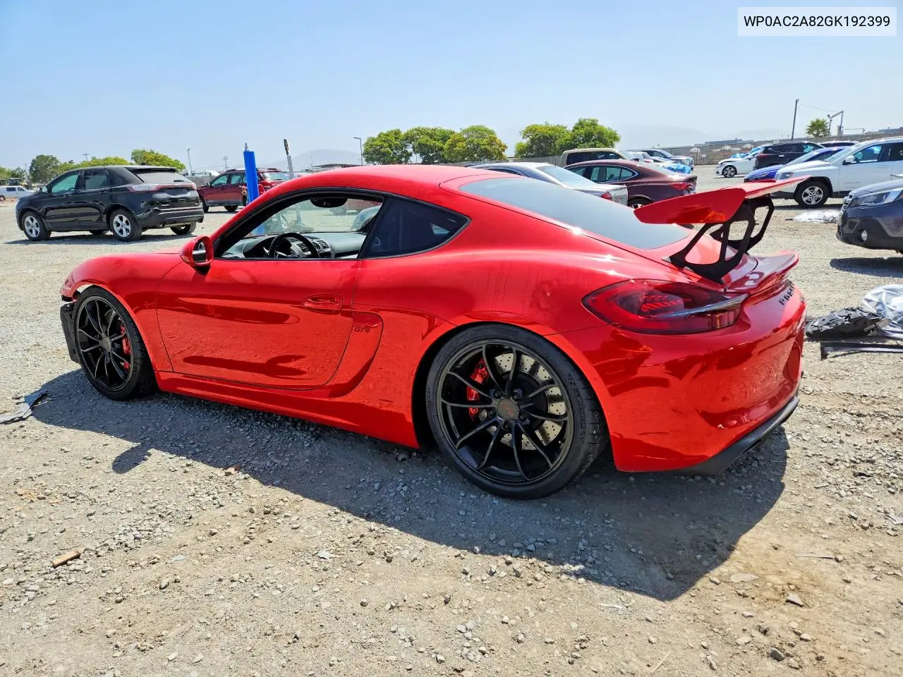 2016 Porsche Cayman Gt4 VIN: WP0AC2A82GK192399 Lot: 56549196