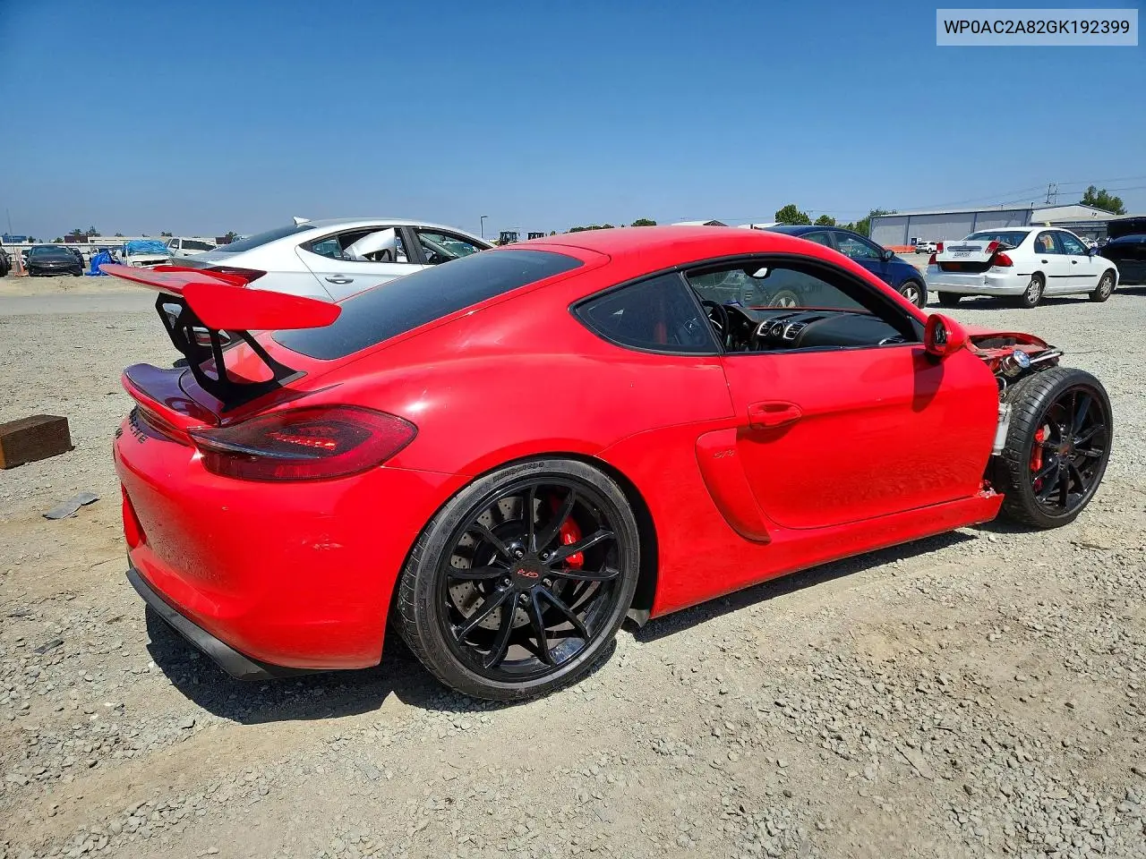 2016 Porsche Cayman Gt4 VIN: WP0AC2A82GK192399 Lot: 56549196