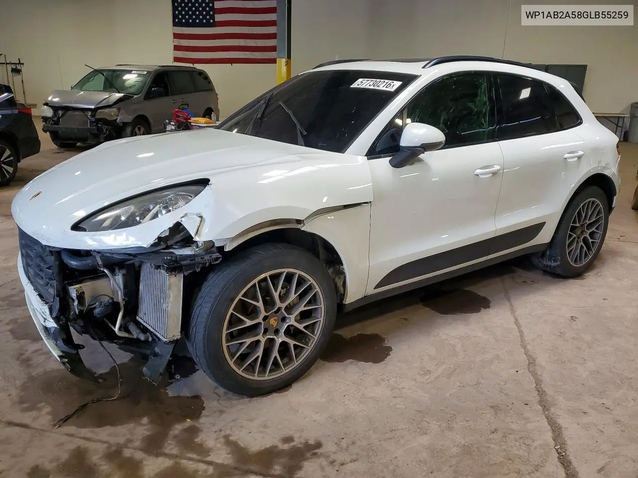 2016 Porsche Macan S VIN: WP1AB2A58GLB55259 Lot: 57730216