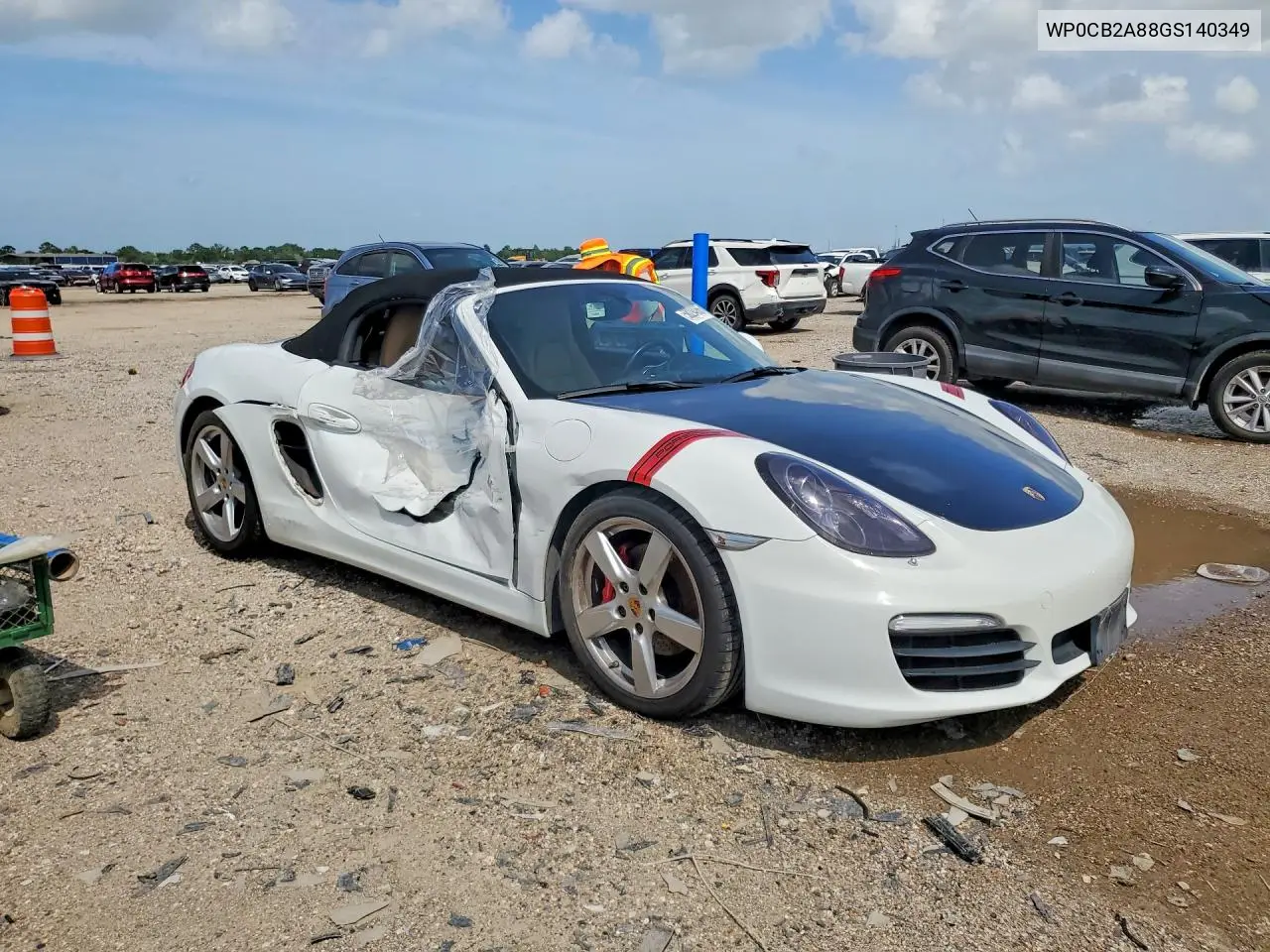 2016 Porsche Boxster S VIN: WP0CB2A88GS140349 Lot: 58294066