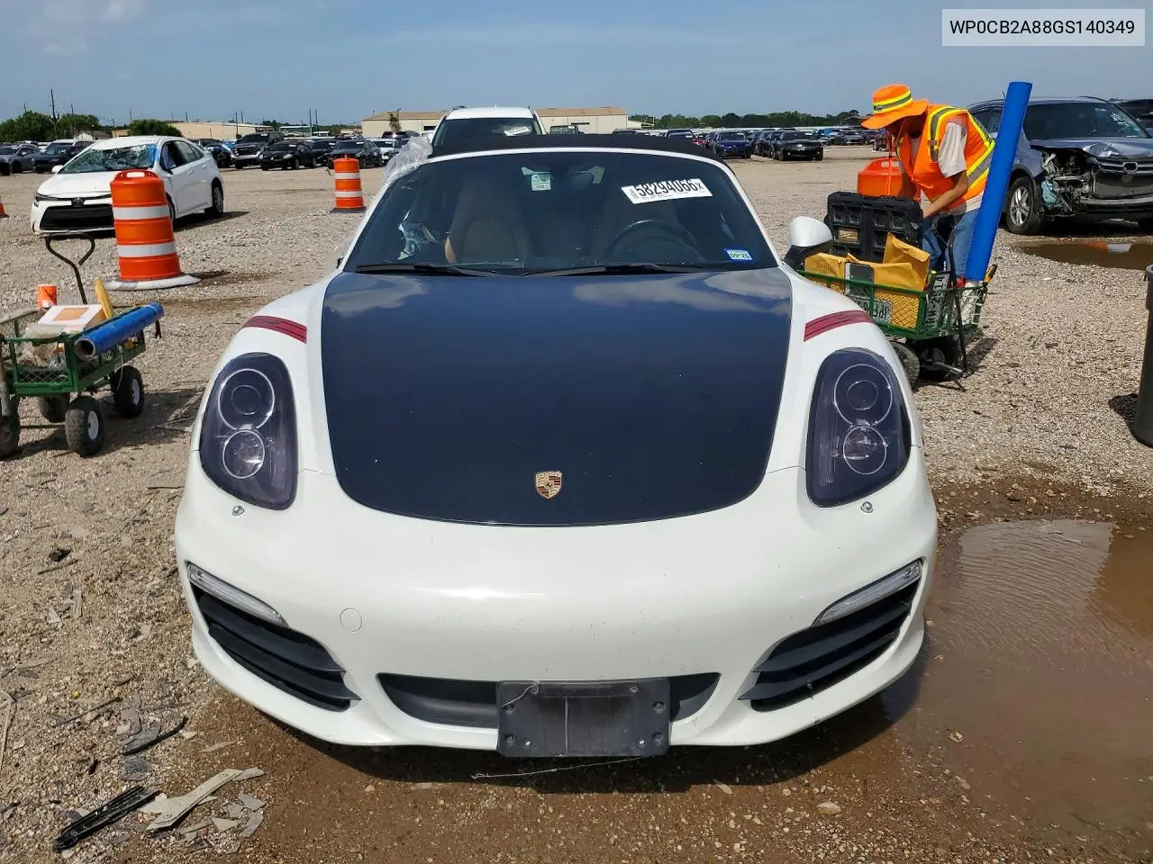 2016 Porsche Boxster S VIN: WP0CB2A88GS140349 Lot: 58294066
