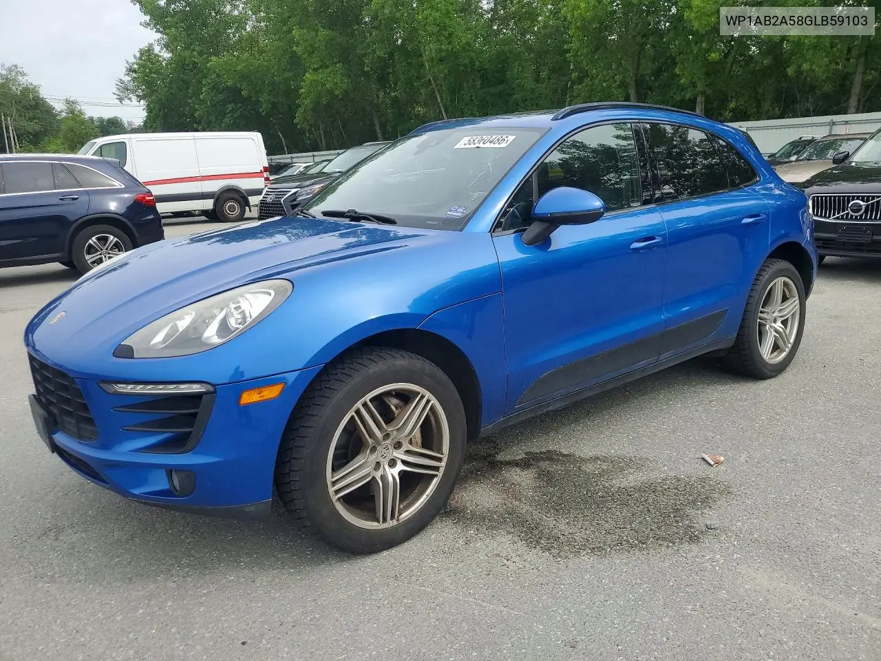 2016 Porsche Macan S VIN: WP1AB2A58GLB59103 Lot: 58360486