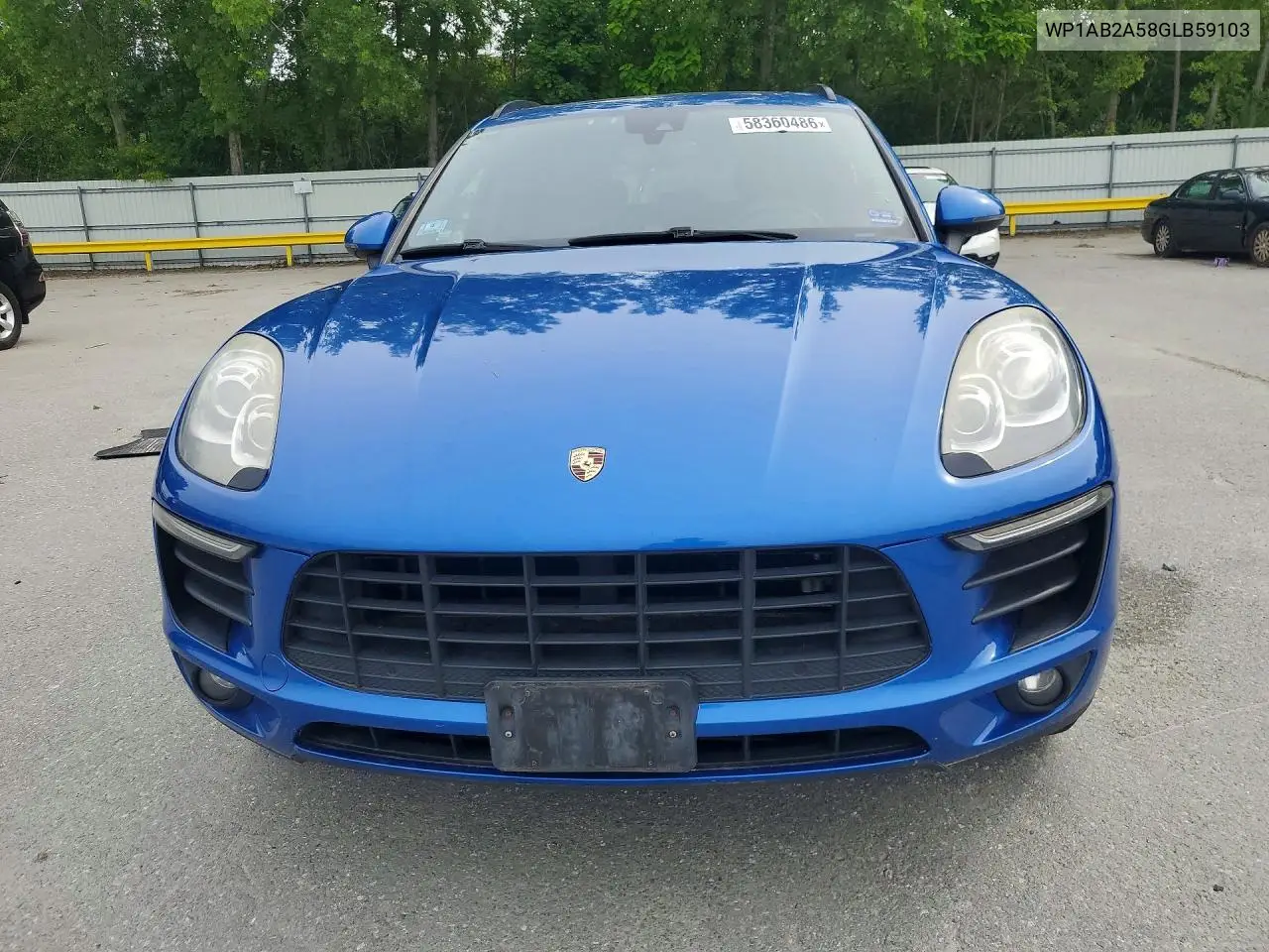 2016 Porsche Macan S VIN: WP1AB2A58GLB59103 Lot: 58360486