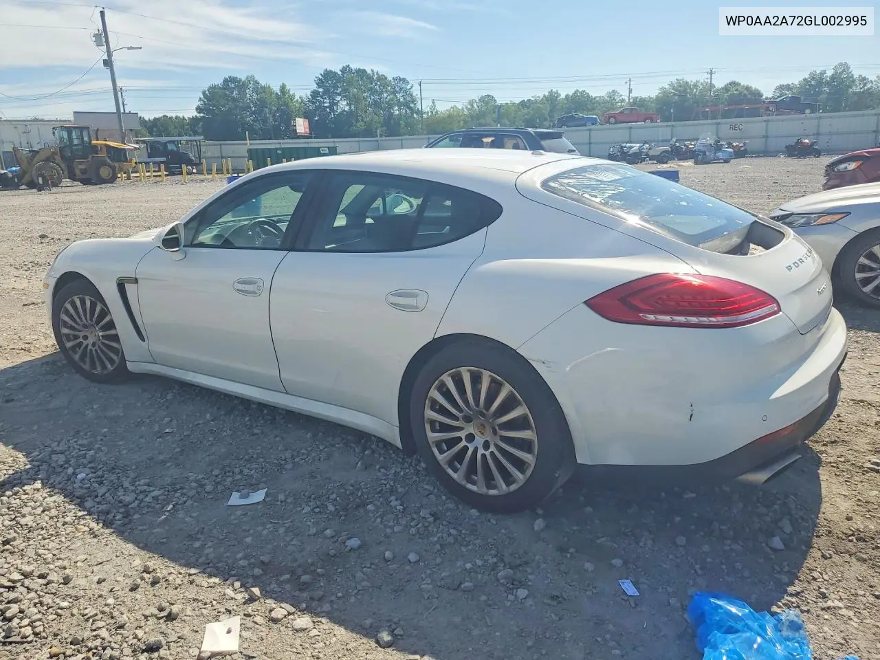 2016 Porsche Panamera 2 VIN: WP0AA2A72GL002995 Lot: 58398906