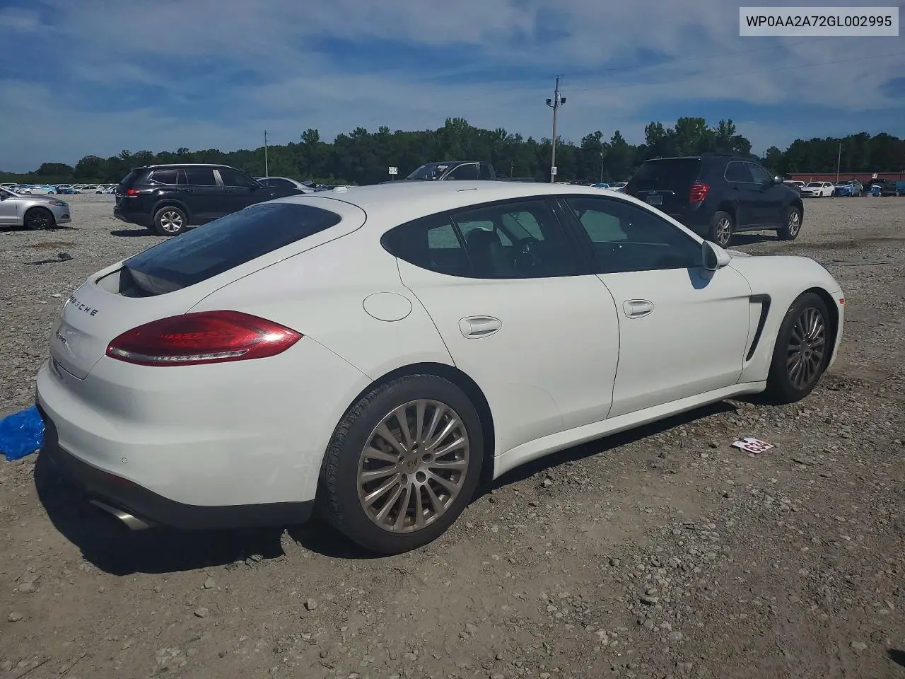 2016 Porsche Panamera 2 VIN: WP0AA2A72GL002995 Lot: 58398906