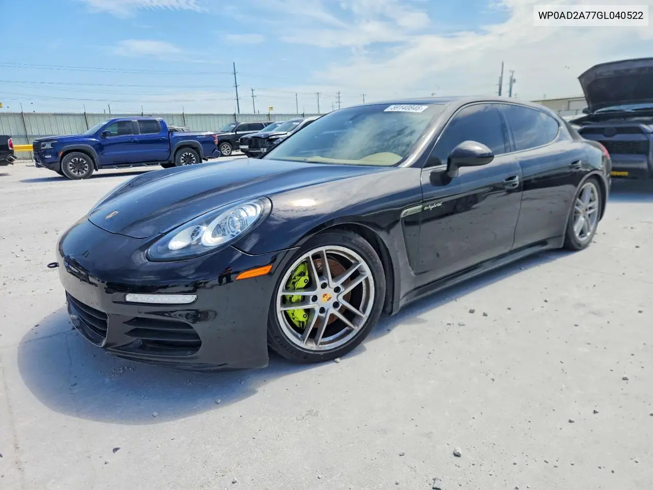 2016 Porsche Panamera Se Hybrid VIN: WP0AD2A77GL040522 Lot: 59140846