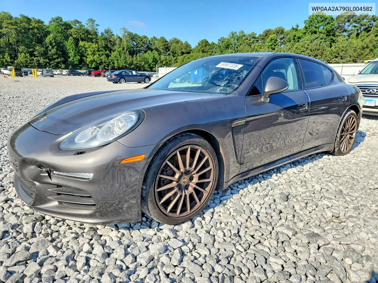 2016 Porsche Panamera 2 VIN: WP0AA2A79GL004582 Lot: 59907326