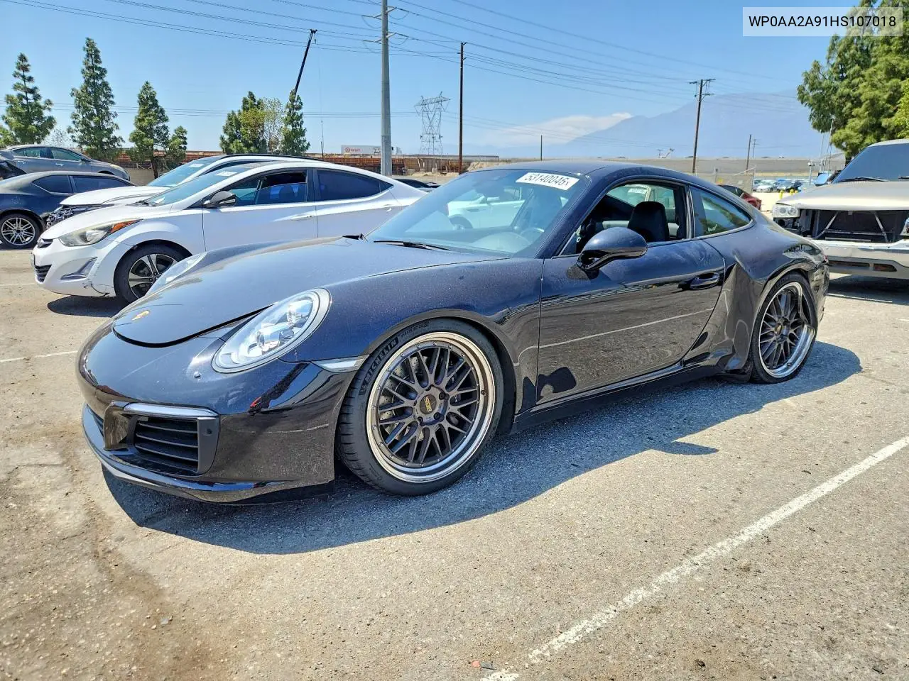 2017 Porsche 911 Carrera VIN: WP0AA2A91HS107018 Lot: 53140046