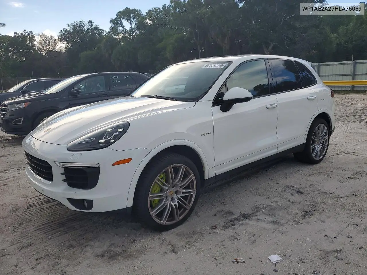 2017 Porsche Cayenne Se Hybrid Platinum VIN: WP1AE2A27HLA75059 Lot: 58557096