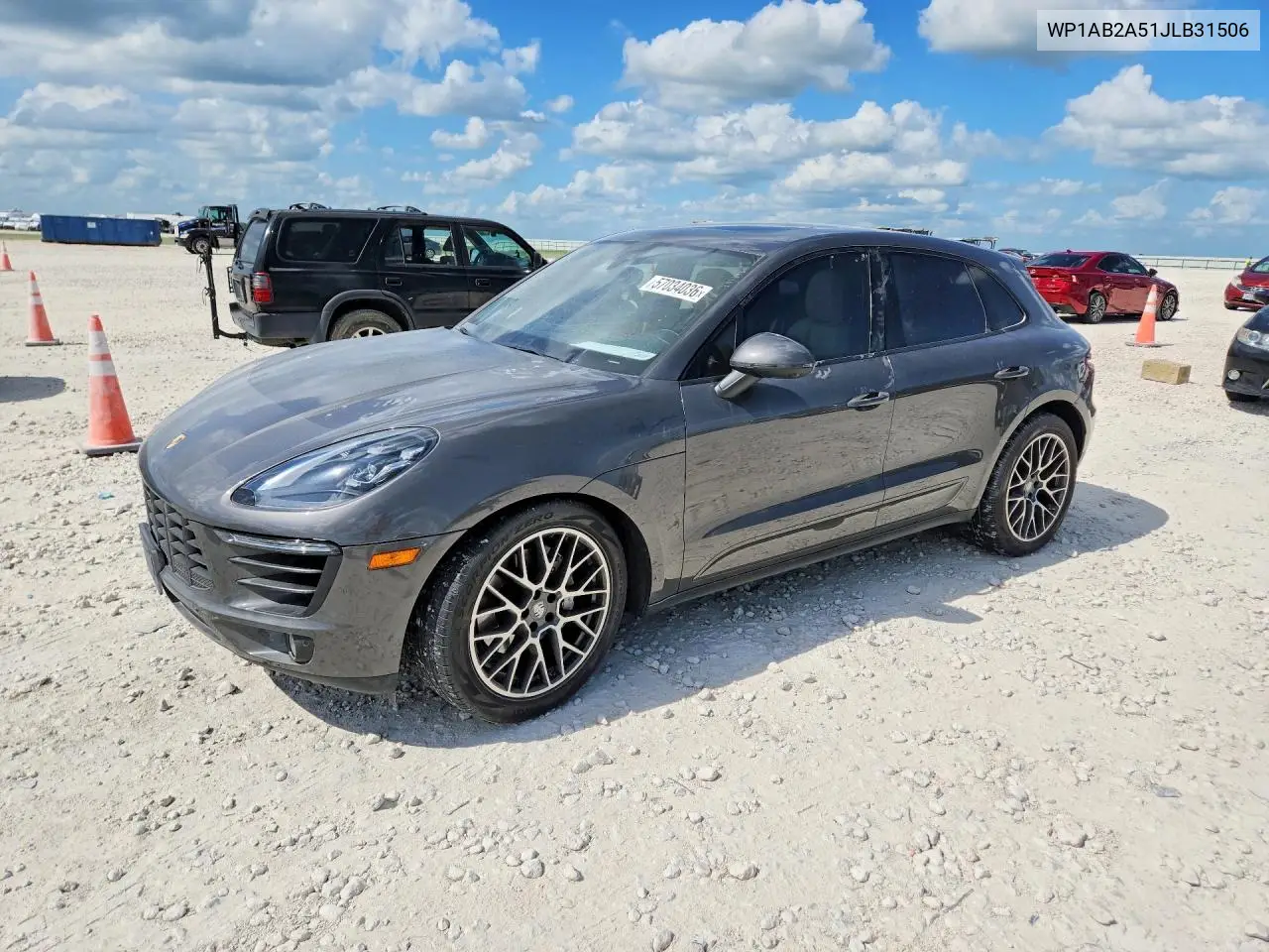 2018 Porsche Macan S VIN: WP1AB2A51JLB31506 Lot: 57034036