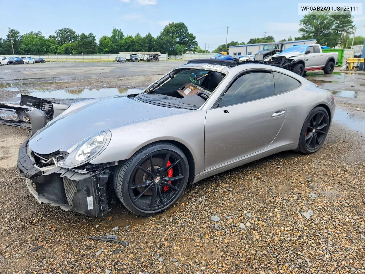 2018 Porsche 911 Carrera S VIN: WP0AB2A91JS123111 Lot: 57429246