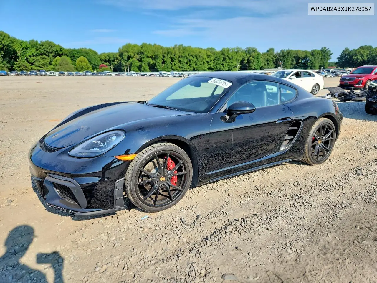 2018 Porsche Cayman S VIN: WP0AB2A8XJK278957 Lot: 59801016