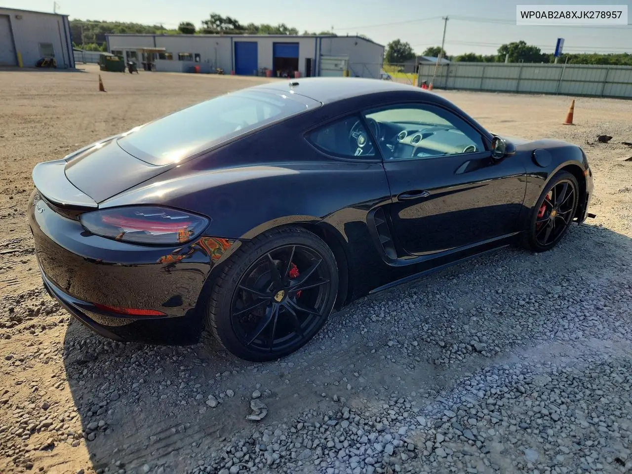 2018 Porsche Cayman S VIN: WP0AB2A8XJK278957 Lot: 59801016