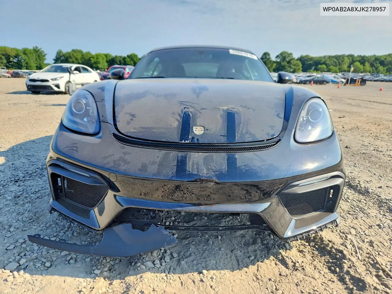 2018 Porsche Cayman S VIN: WP0AB2A8XJK278957 Lot: 59801016