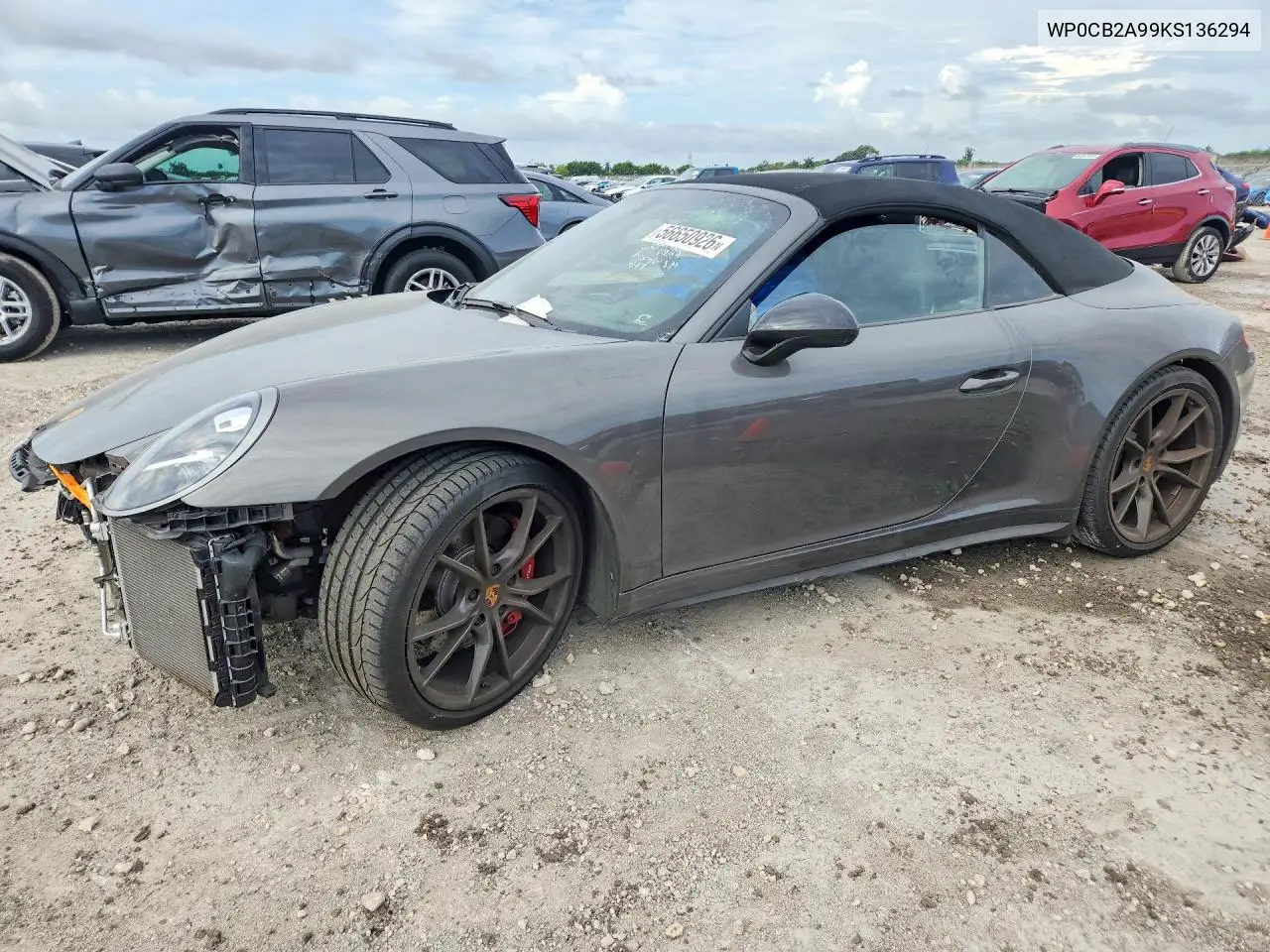 2019 Porsche 911 Carrera S VIN: WP0CB2A99KS136294 Lot: 56650926