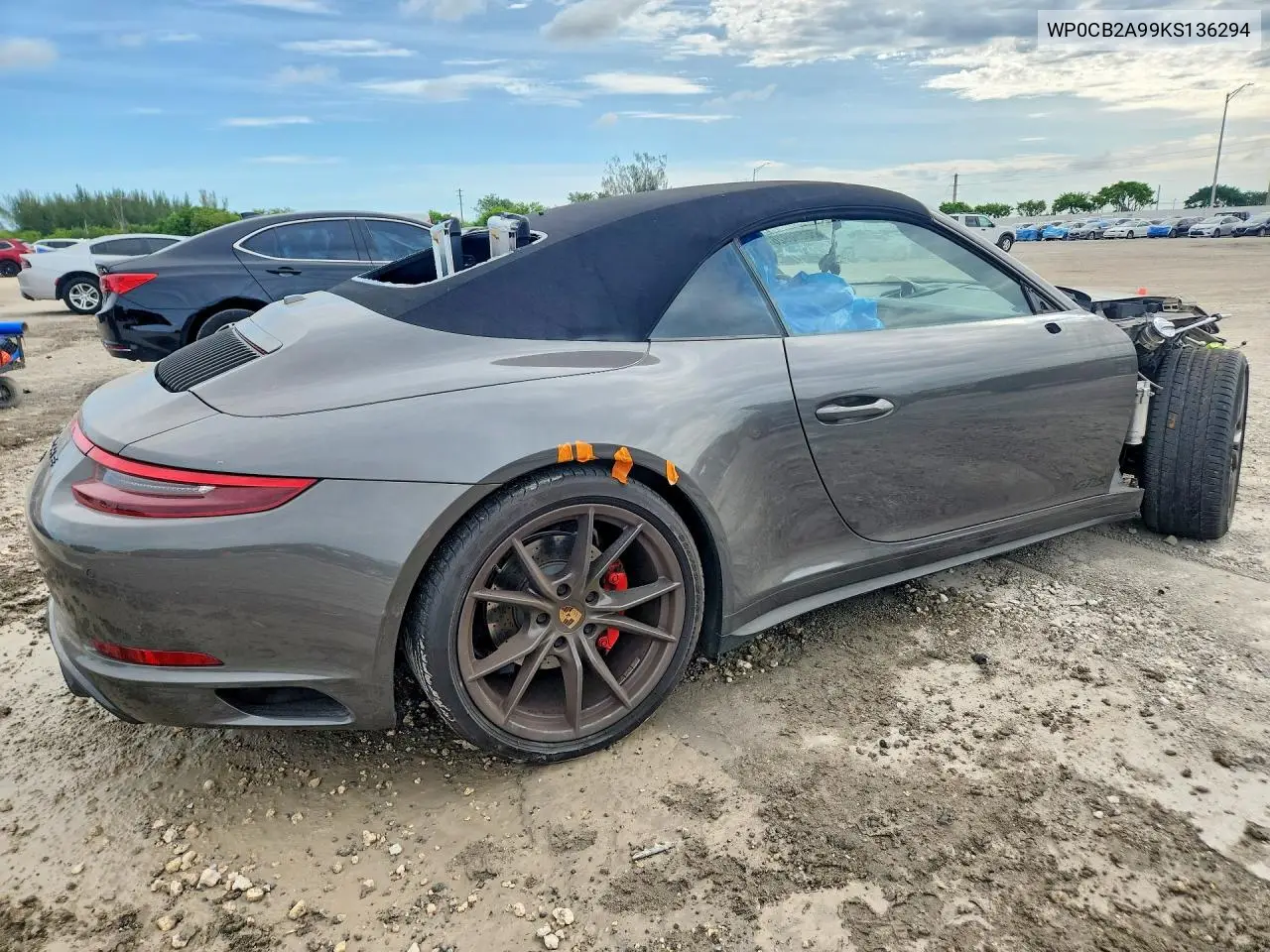 2019 Porsche 911 Carrera S VIN: WP0CB2A99KS136294 Lot: 56650926