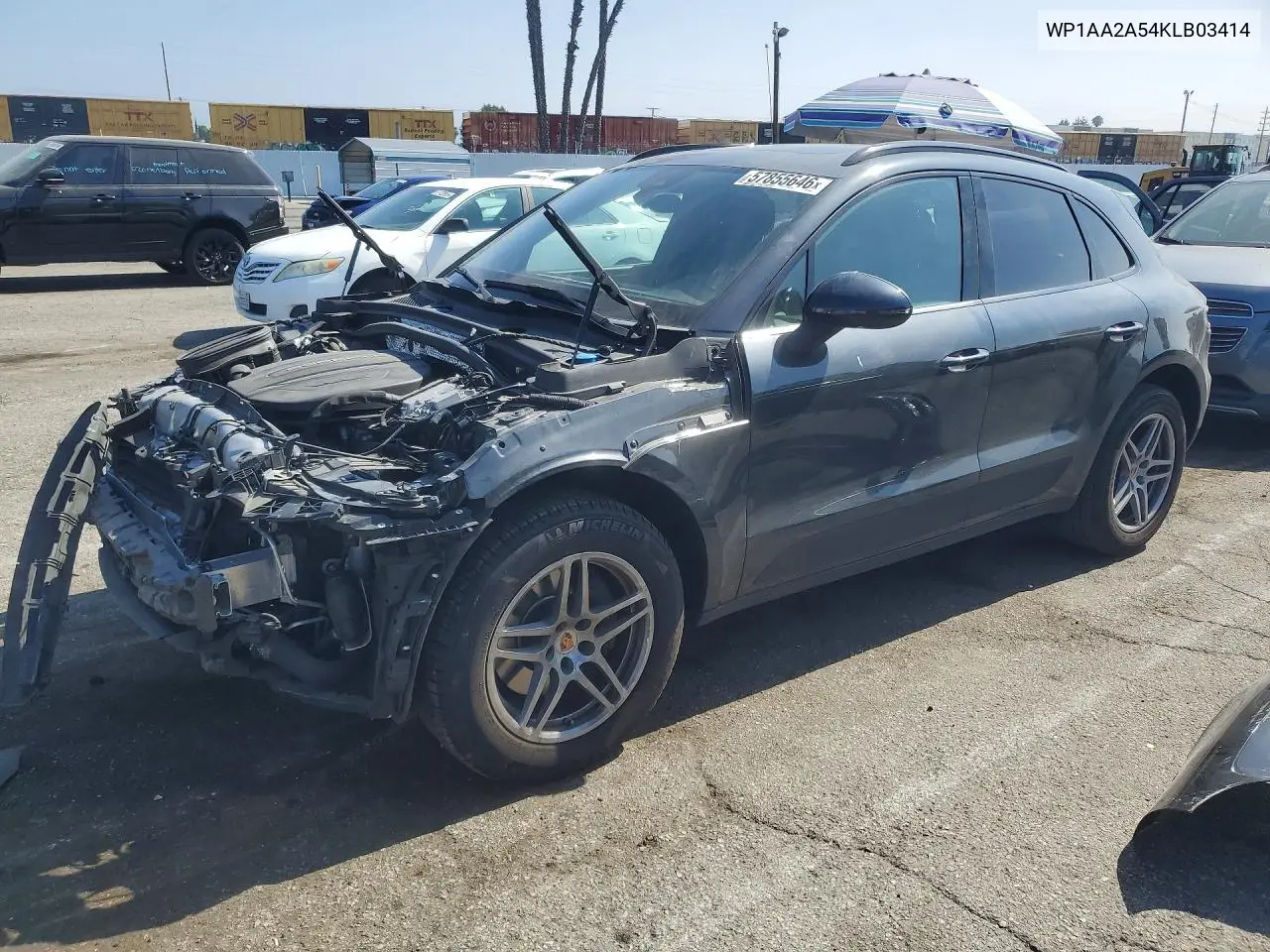 2019 Porsche Macan VIN: WP1AA2A54KLB03414 Lot: 57855646