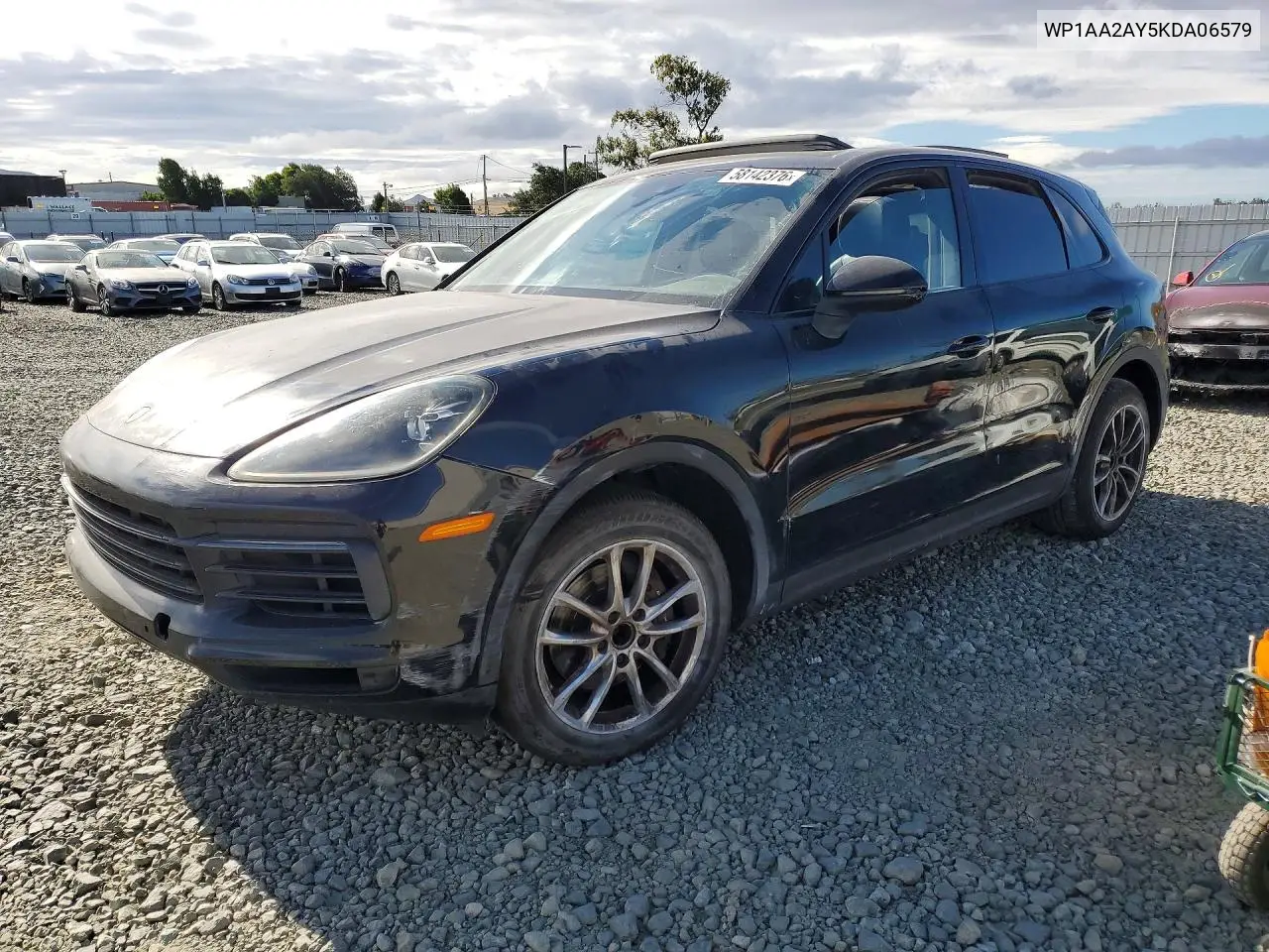 2019 Porsche Cayenne VIN: WP1AA2AY5KDA06579 Lot: 58142376