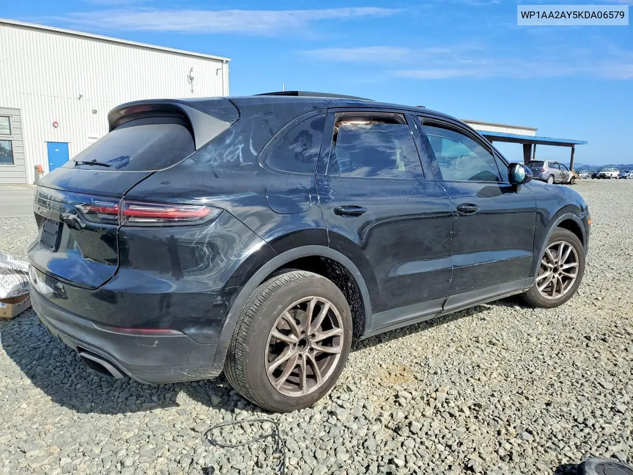 2019 Porsche Cayenne VIN: WP1AA2AY5KDA06579 Lot: 58142376