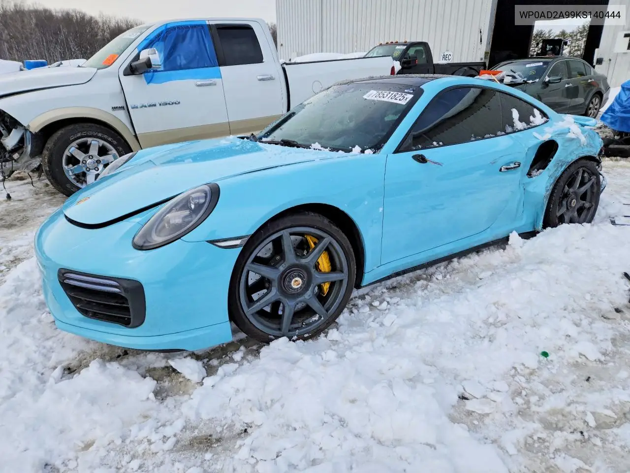 2019 Porsche 911 Turbo VIN: WP0AD2A99KS140444 Lot: 78531825