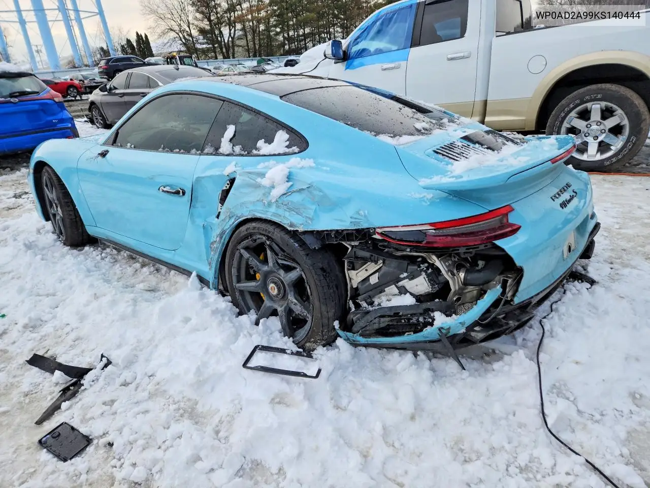 2019 Porsche 911 Turbo VIN: WP0AD2A99KS140444 Lot: 78531825