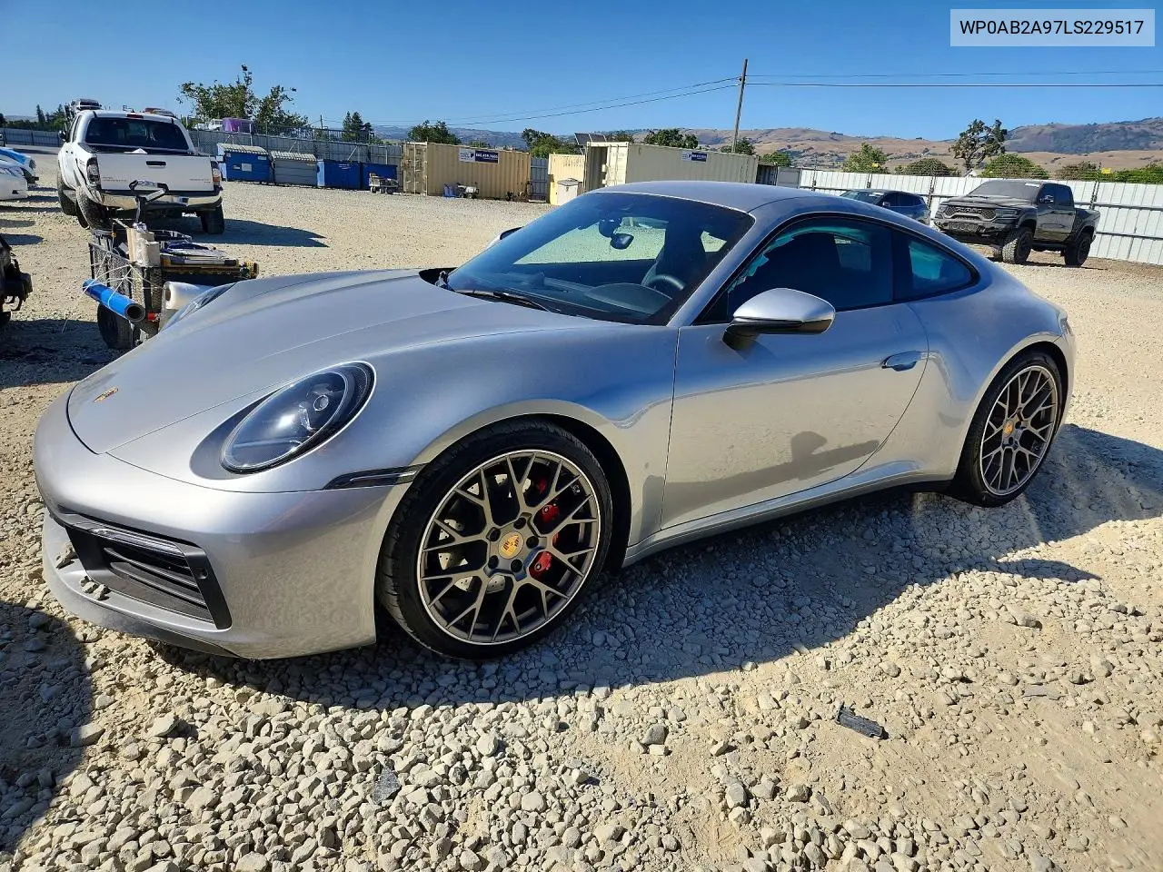 2020 Porsche 911 Carrera S VIN: WP0AB2A97LS229517 Lot: 54254226