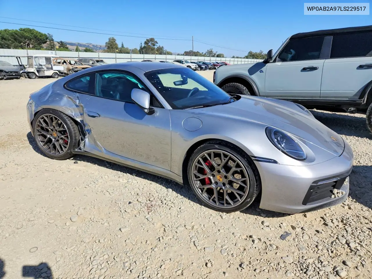 2020 Porsche 911 Carrera S VIN: WP0AB2A97LS229517 Lot: 54254226