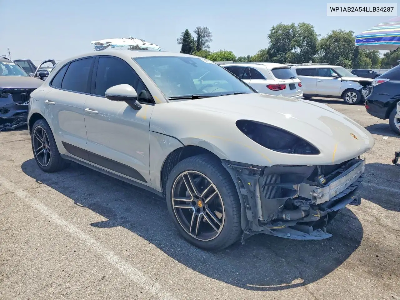 2020 Porsche Macan S VIN: WP1AB2A54LLB34287 Lot: 54877166