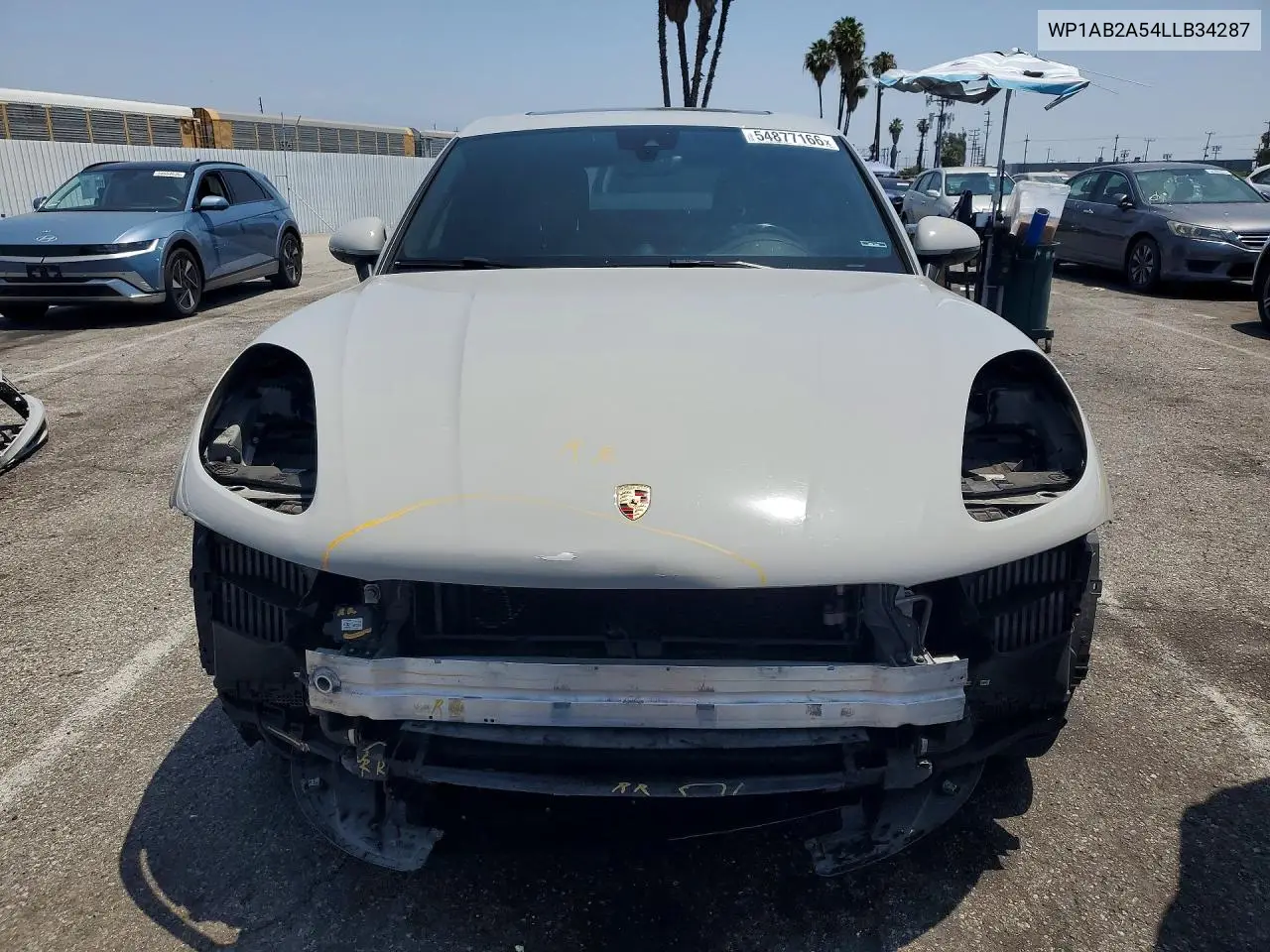 2020 Porsche Macan S VIN: WP1AB2A54LLB34287 Lot: 54877166