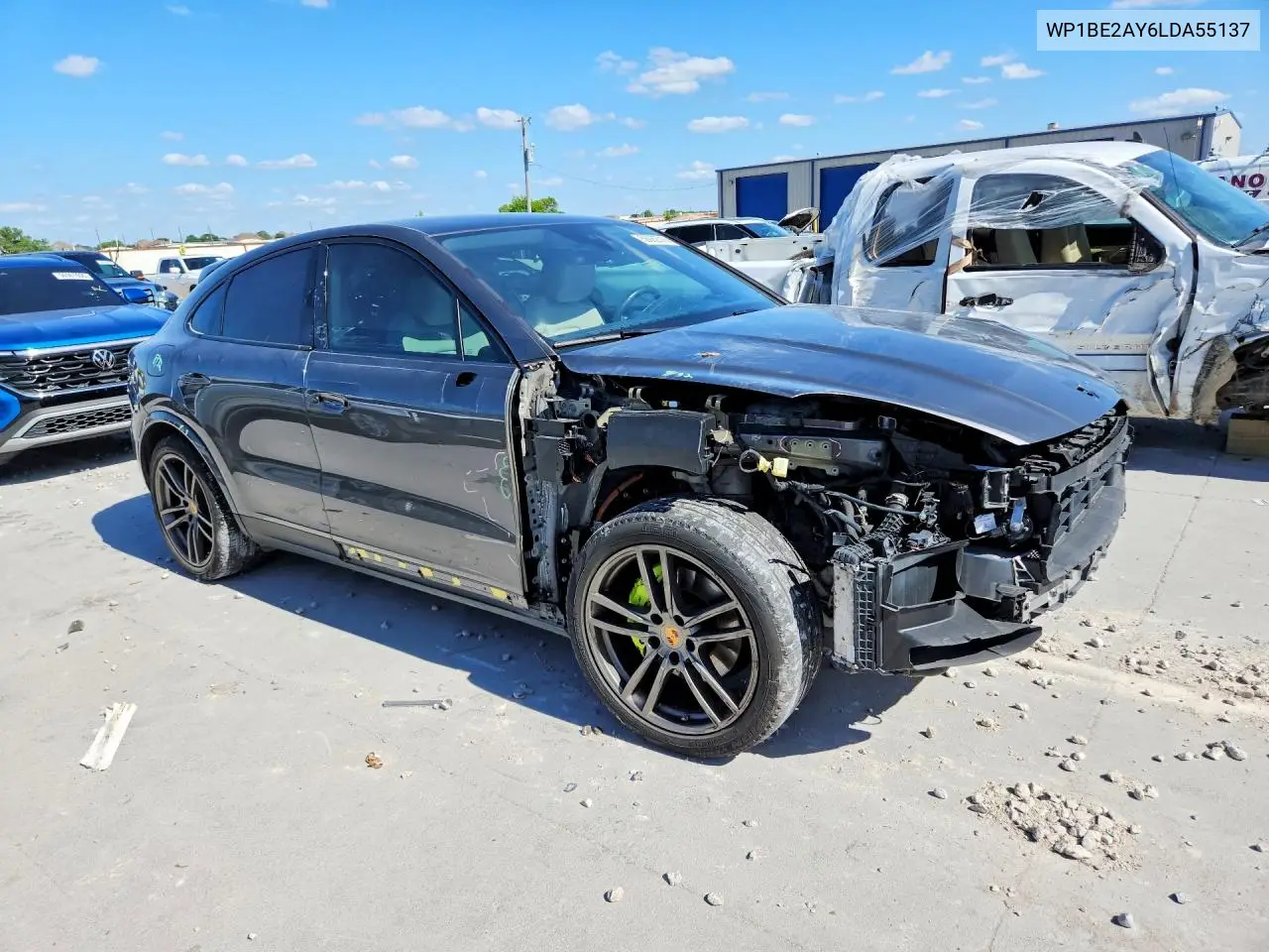2020 Porsche Cayenne E Hybrid Coupe VIN: WP1BE2AY6LDA55137 Lot: 56062316