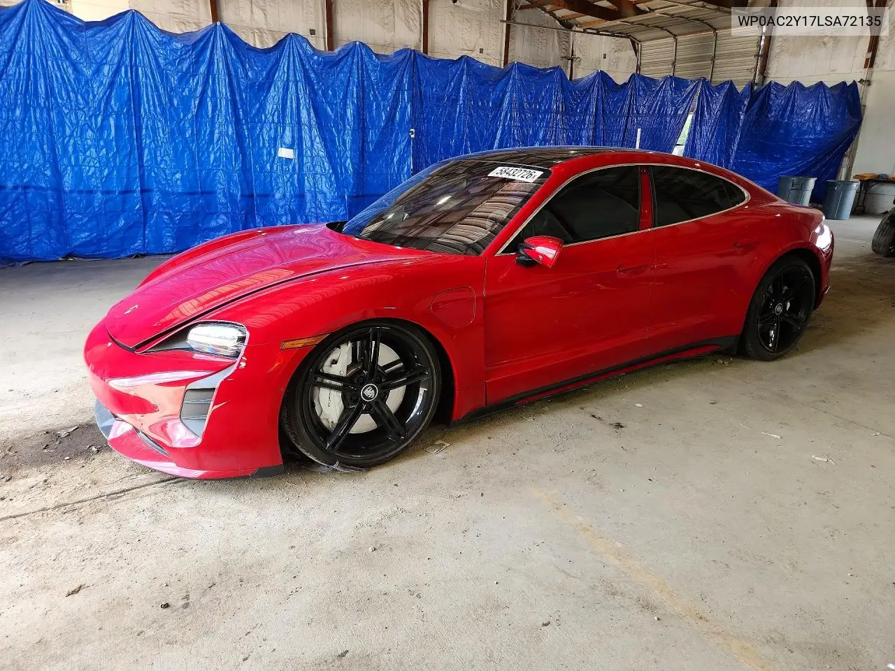 2020 Porsche Taycan Turbo VIN: WP0AC2Y17LSA72135 Lot: 58432726