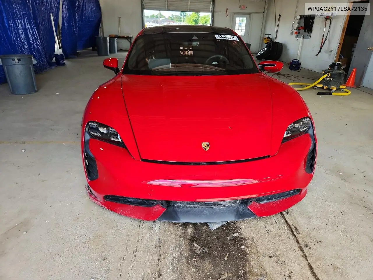 2020 Porsche Taycan Turbo VIN: WP0AC2Y17LSA72135 Lot: 58432726