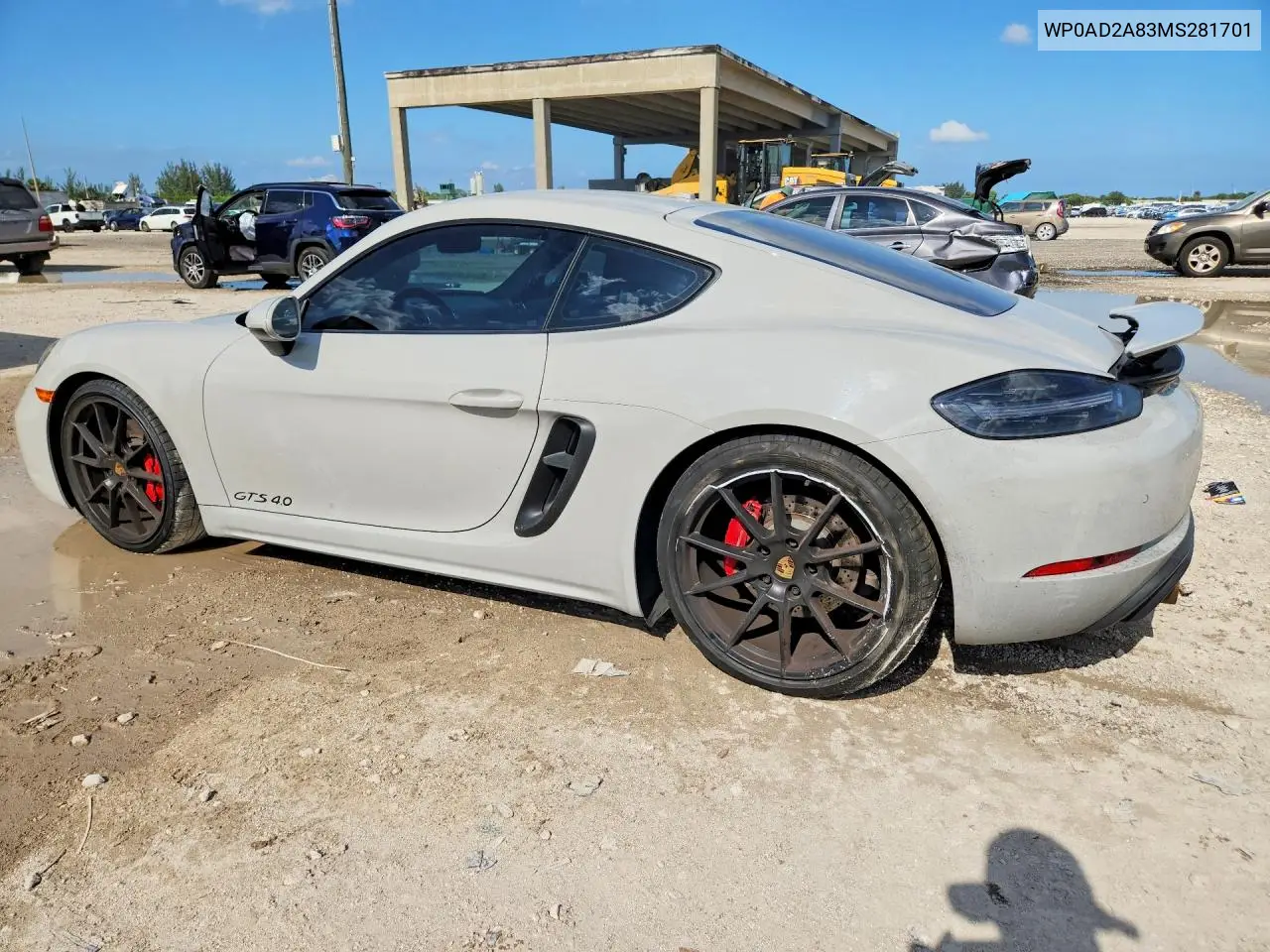 2021 Porsche Cayman Gts VIN: WP0AD2A83MS281701 Lot: 53426766