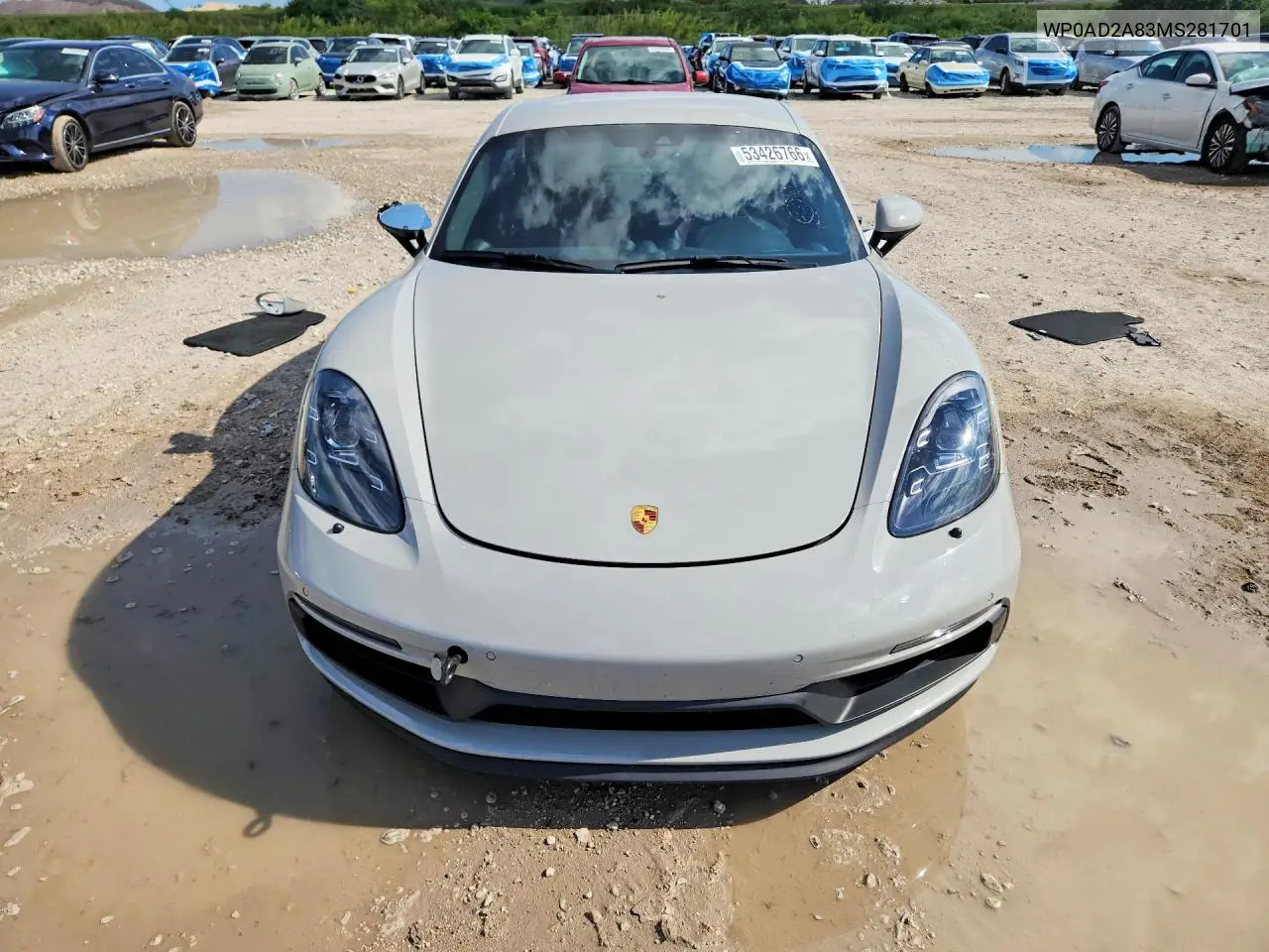 2021 Porsche Cayman Gts VIN: WP0AD2A83MS281701 Lot: 53426766