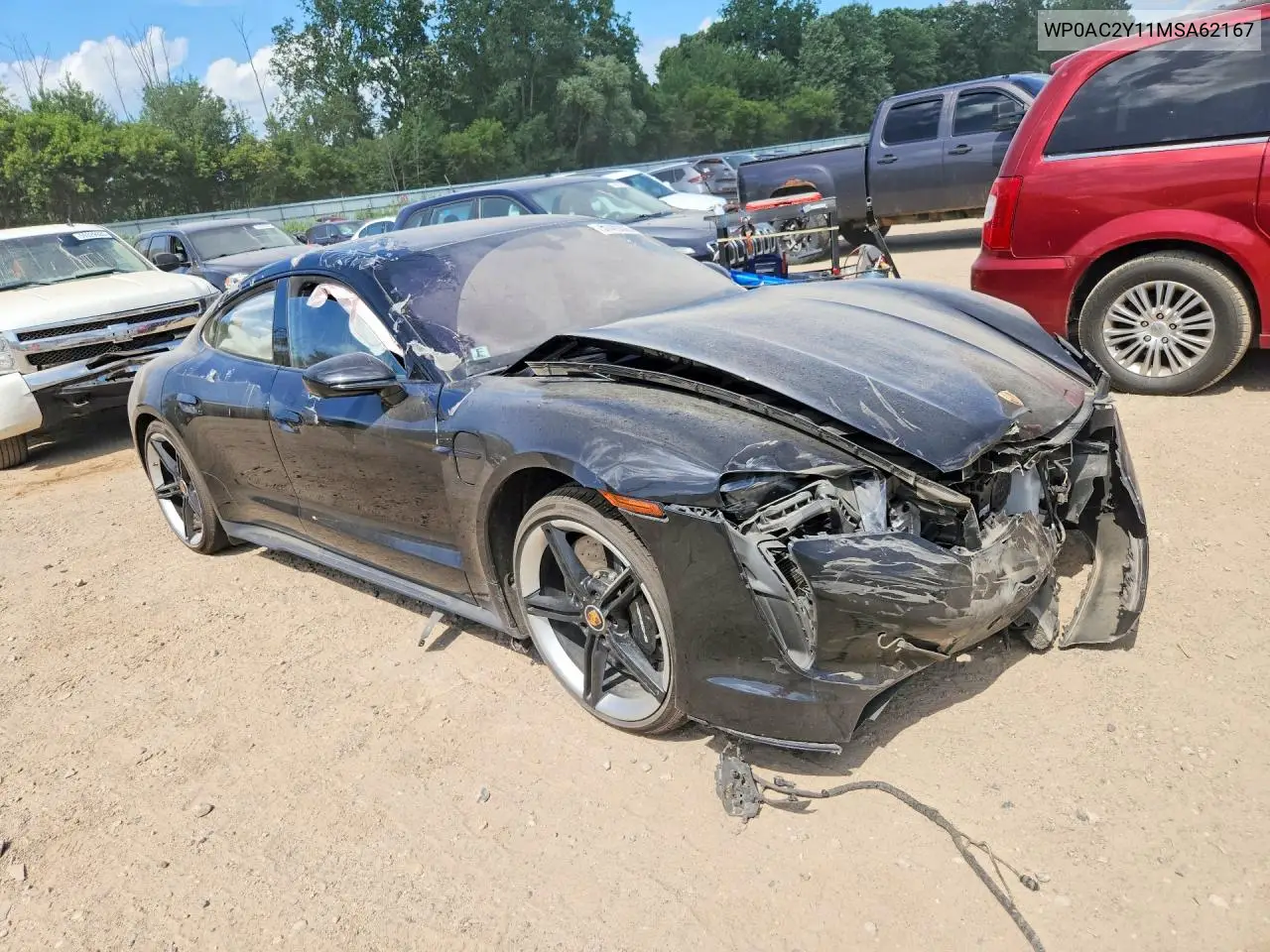 2021 Porsche Taycan VIN: WP0AC2Y11MSA62167 Lot: 57429306
