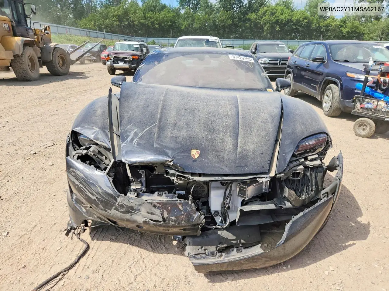 2021 Porsche Taycan VIN: WP0AC2Y11MSA62167 Lot: 57429306