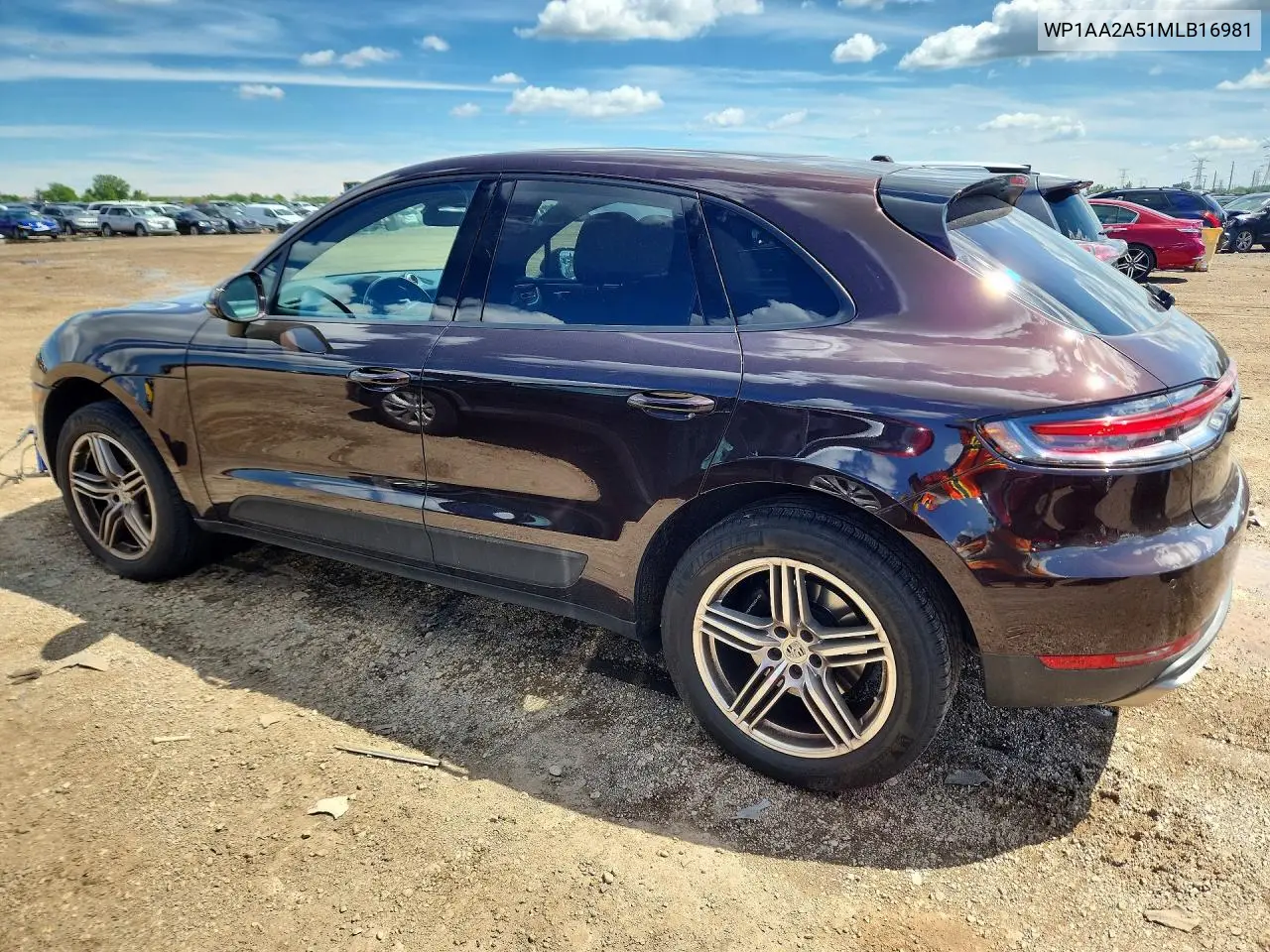 2021 Porsche Macan VIN: WP1AA2A51MLB16981 Lot: 58212696