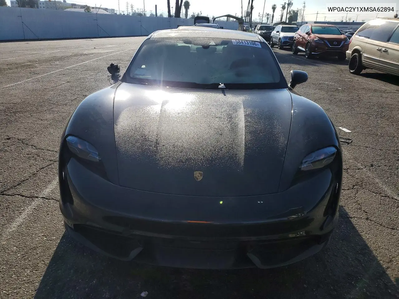 2021 Porsche Taycan Turbo VIN: WP0AC2Y1XMSA62894 Lot: 58413106