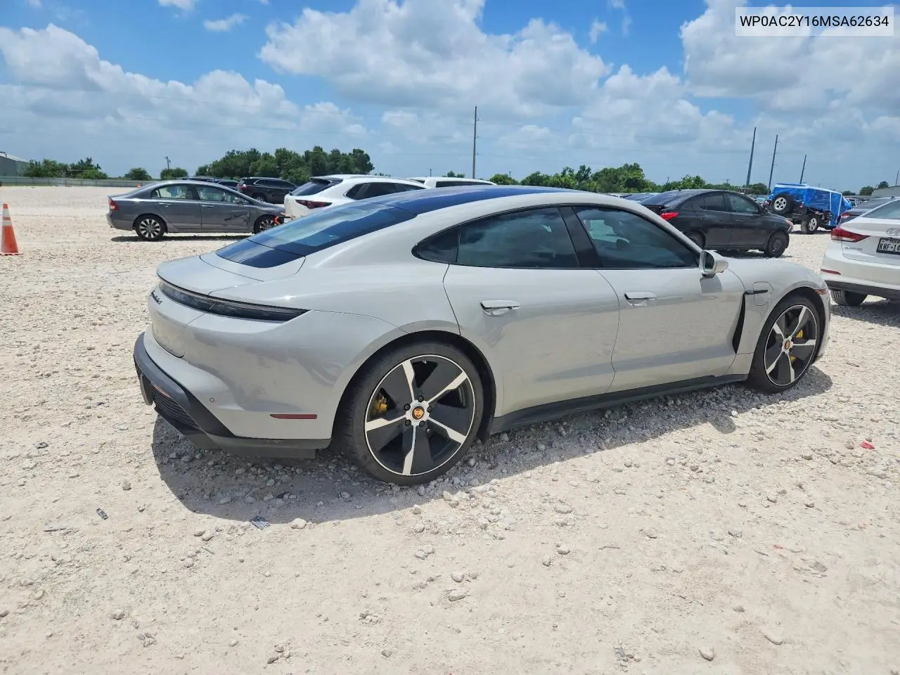 2021 Porsche Taycan Turbo VIN: WP0AC2Y16MSA62634 Lot: 58585266